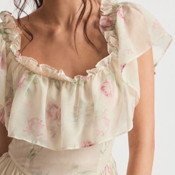 LoveShackFancy Noni Dress NWT Magnolia - Picture 2 of 7